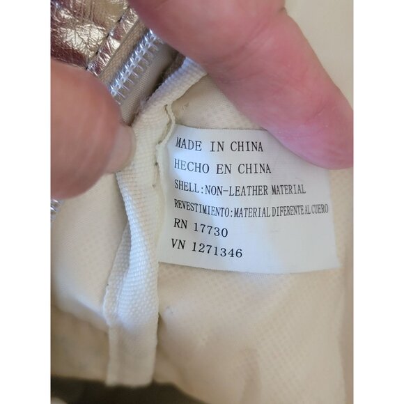 VTG Gold Metallic Backpack With Fun Eye Design - Picture 10 of 11